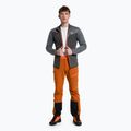 Bluza trekkingowa męska Salewa Puez Hybrid PL FZ onyx melange/fluo orange 2