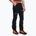 Spodnie softshell męskie Salewa Sella DST Lights black out/fluo orange