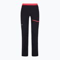 Spodnie softshell damskie Salewa Sella DST Lights black out/fluo coral