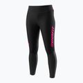 Legginsy do biegania damskie DYNAFIT Reflective black out pink glo 5