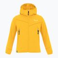 Bluza trekkingowa dziecięca Salewa Agner Melange PL FZ Hoody gold melange
