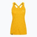 Koszulka wspinaczkowa damska Salewa Lavaredo Hemp Graphic Tank gold 5