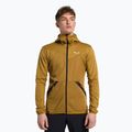 Bluza trekkingowa męska Salewa Puez Melange PL FZ Hoody golden brown melange