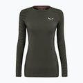 Longsleeve termoaktywny damski Salewa Cristallo Warm AMR dark olive