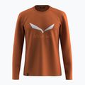 Longsleeve męski Salewa Solidlogo Dry bombay brown