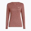 Longsleeve trekkingowy damski Salewa Puez Melange Dry desert pink melange