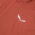 Bluza trekkingowa damska Salewa Agner Hybrid PL/DST FZ Hoody etruscan red melange 3
