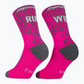 Skarpety DYNAFIT Run Wild Crew pink glo 5