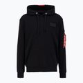 Bluza męska Alpha Industries Red Stripe Hoodie black