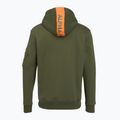 Bluza męska Alpha Industries Red Stripe Hoodie dark green 2