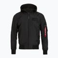 Kurtka męska Alpha Industries MA-1 TT Two Tone Hood black/black 3