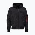 Kurtka męska Alpha Industries MA-1 TT Two Tone Hood black/black 3