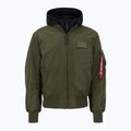 Kurtka męska Alpha Industries MA-1 D-Tec dark green / black