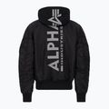 Kurtka męska Alpha Industries MA-1 ZH Back Print black / reflective 2