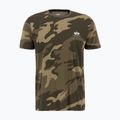 Koszulka męska Alpha Industries Basic Small Logo Camo olive camo 4