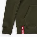 Bluza męska Alpha Industries Basic Zip SL dark olive 3