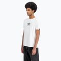 Koszulka męska Alpha Industries Basic Mid Logo white 4