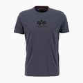 Koszulka męska Alpha Industries Basic Mid Logo greyblack/black 4