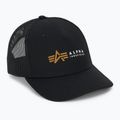 Czapka z daszkiem męska Alpha Industries Label Trucker black