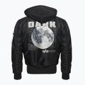 Kurtka męska Alpha Industries MA-1 VF Hood Dark Side black / reflective 2