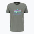 Koszulka męska Alpha Industries Basic Rainbow Reflective vintage green