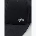 Czapka z daszkiem Alpha Industries Metal Label rep black/metalsilver 5