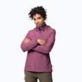 Kurtka przeciwdeszczowa damska Jack Wolfskin Stormy Point violet quartz
