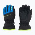 Rękawice narciarskie dziecięce Reusch Alan 2022 black/brilliant blue/safety yellow