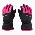 Rękawice narciarskie dziecięce Reusch Alan 2022 black/pink glo 3