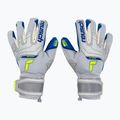 Rękawice bramkarskie Reusch Attrakt Gold X vapor gray/safety yellow/deep blue