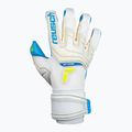 Rękawice bramkarskie Reusch Attrakt Aqua white/aqua blue 6