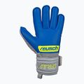 Rękawice bramkarskie dziecięce Reusch Attrakt Silver Roll Finger vapor gray/safety yellow/deep blue 8