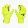 Rękawice bramkarskie dziecięce Reusch Attrakt Solid safety yellow/deep blue/white