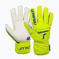 Rękawice bramkarskie dziecięce Reusch Attrakt Solid safety yellow/deep blue/white 5
