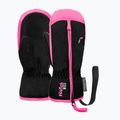 Rękawice narciarskie dziecięce Reusch Ben Mitten black/ knockout pink