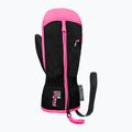 Rękawice narciarskie dziecięce Reusch Ben Mitten black/ knockout pink 2