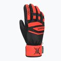 Rękawice narciarskie dziecięce Reusch Worldcup Warrior Prime R-TEX XT black/fluo red 6