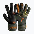 Rękawice bramkarskie dziecięce Reusch Attrakt Gold X Finger Support desert green/shock orange/black 4