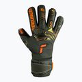 Rękawice bramkarskie dziecięce Reusch Attrakt Gold X Finger Support desert green/shock orange/black 5