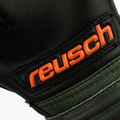 Rękawice bramkarskie dziecięce Reusch Attrakt Freegel Silver Finger Support desert green/orange 8