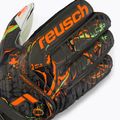 Rękawice bramkarskie dziecięce Reusch Attrakt Solid Finger Support desert green/shocking orange 3
