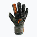 Rękawice bramkarskie dziecięce Reusch Attrakt Freegel Silver desert green/shock orange/black 5
