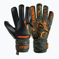 Rękawice bramkarskie dziecięce Reusch Attrakt Silver desert green/shocking orange/black 4