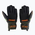 Rękawice bramkarskie dziecięce Reusch Attrakt Silver desert green/shocking orange/black 2