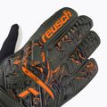 Rękawice bramkarskie dziecięce Reusch Attrakt Starter Solid desert green/shocking orange 3