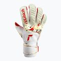 Rękawice bramkarskie Reusch Attrakt Gold X GluePrint white/gold/fiery red 5