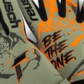 Rękawice bramkarskie dziecięce Reusch Pure Contact Gold shark green/shocking orange 4