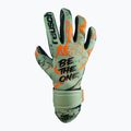 Rękawice bramkarskie dziecięce Reusch Pure Contact Gold shark green/shocking orange 5
