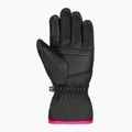 Rękawice narciarskie dziecięce Reusch Alan black/pink glo 7