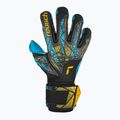 Rękawice bramkarskie Reusch Attrakt Aqua Finger Support black/gold/aqua 2